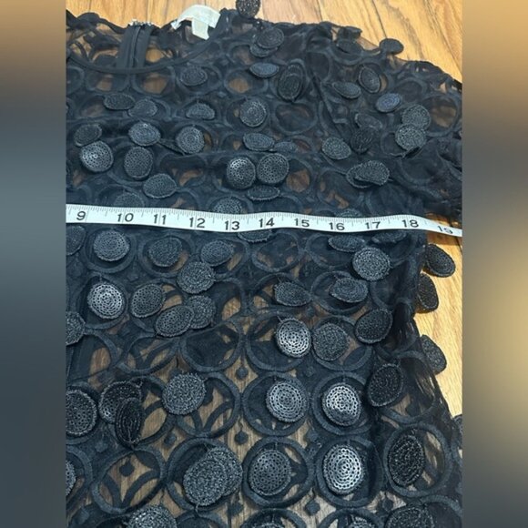 MICHAEL Michael Kors Black Textured Circle Mini Dress - Picture 4 of 5